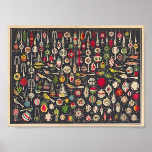 アンティークドイツオーナメントポスター ポスター (正面)