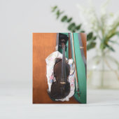 アンティークドイツバイオリン ポストカード (スタンド正面)