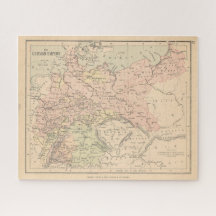 アンティークドイツ帝国地図