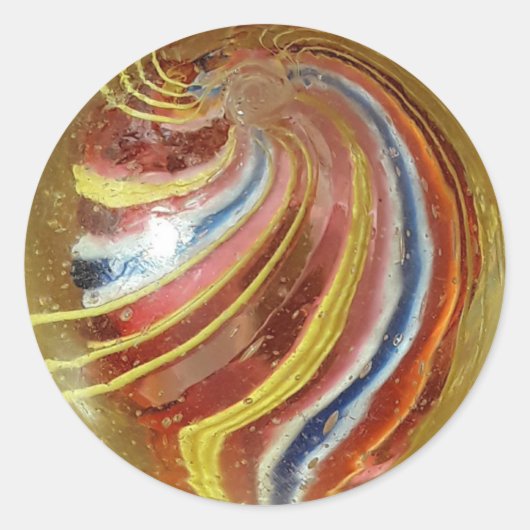 アンティークドイツ手作り大理石 ラウンドシール (正面)