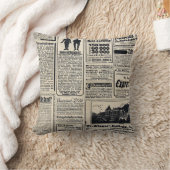 アンティークドイツ新聞広告1917 クッション (ブランケット)