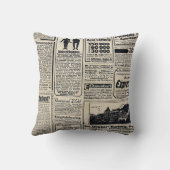 アンティークドイツ新聞広告1917 クッション (裏面)