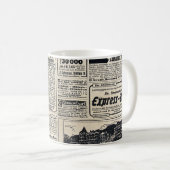 アンティークドイツ新聞広告1917 コーヒーマグカップ (正面右)