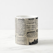 アンティークドイツ新聞広告1917 コーヒーマグカップ (中央)