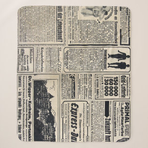 アンティークドイツ新聞広告1917 シェルパブランケット
