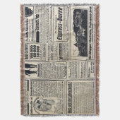 アンティークドイツ新聞広告1917 スローブランケット (正面縦)