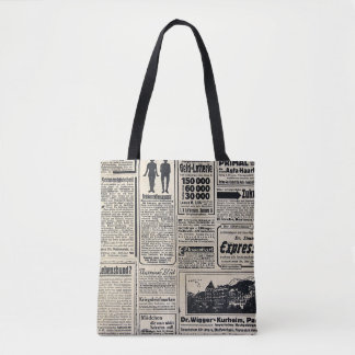 アンティークドイツ新聞広告1917 トートバッグ