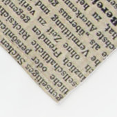アンティークドイツ新聞広告1917 フリースブランケット (角)
