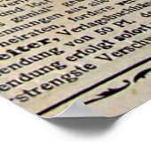 アンティークドイツ新聞広告1917 ポスター (角)