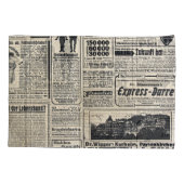 アンティークドイツ新聞広告1917 枕カバー (裏面)