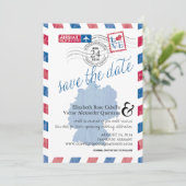 アンティークドイツ航空便の日付を保存 セーブザデート (スタンド正面)