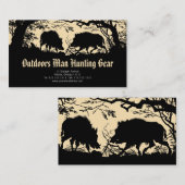 アンティークドイツ/オーストリアのワイルドボービジネスカード 名刺 (正面/裏面)