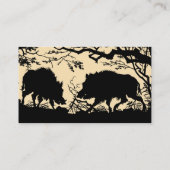 アンティークドイツ/オーストリアのワイルドボービジネスカード 名刺 (裏面)