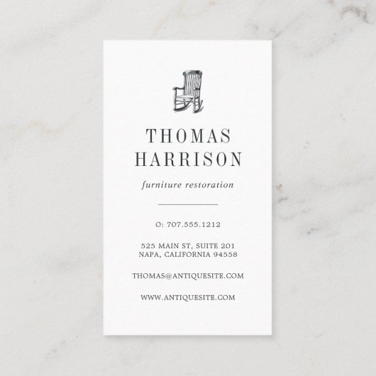 アンティークドレッサー |ヴィンテージ家具 名刺 (裏面)