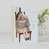 アンティークドール第1連飾フォイルカード 箔シーズンカード (立ち正面)