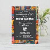 アンティークド感動的ア引っ越し祝いパーティーパーティー 招待状 (スタンド正面)