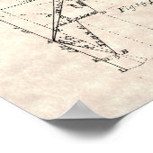 アンティークナビゲーション図グラフ ポスター (角)