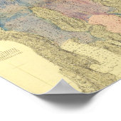 アンティークナラガンセットベイロードアイランドの地図 ポスター (角)