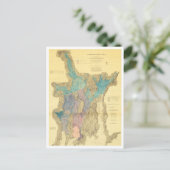 アンティークナラガンセットベイロードアイランドの地図 ポストカード (スタンド正面)