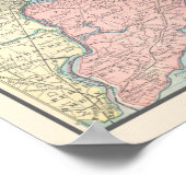 アンティークニューヨークの地図 ポスター (角)