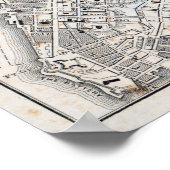 アンティークニューヨークの地図 ポスター (角)