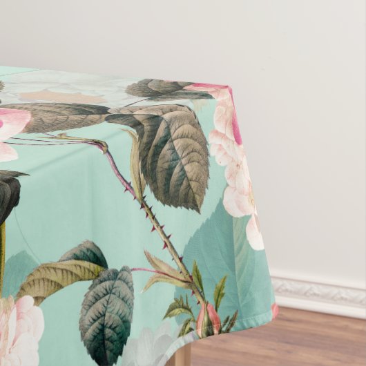 アンティークノスタルジックレッドテバラパターンミント テーブルクロス (インサイチュ)