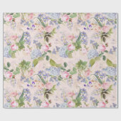 アンティークノスタルジックレッドテバラブークオンピンク ラッピングペーパー (フラット)