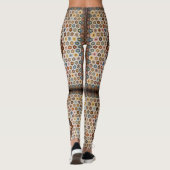 アンティークハニカムキルトパターン – フォークアートクレフティ レギンス (裏面)