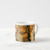 アンティークハロウィーンハロウィーンのカボチャのちょうちん エスプレッソカップ (正面右)