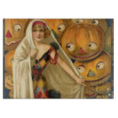 アンティークハロウィーンハロウィーンのカボチャのちょうちん カッティングボード (正面)