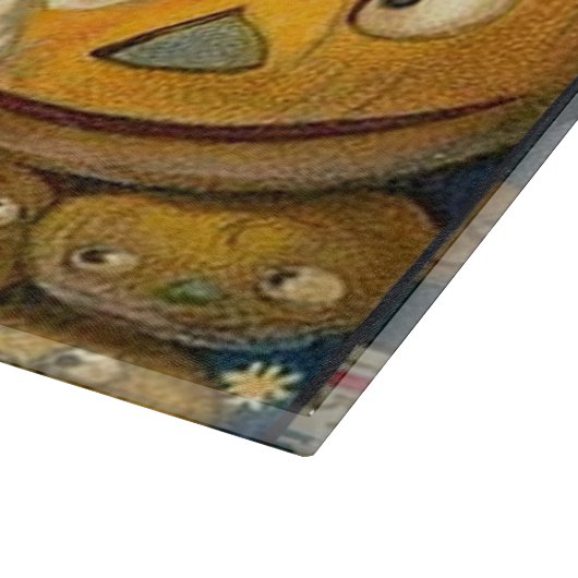 アンティークハロウィーンハロウィーンのカボチャのちょうちん カッティングボード (角)