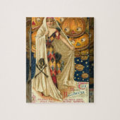 アンティークハロウィーンハロウィーンのカボチャのちょうちん ジグソーパズル (縦)