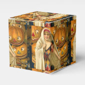 アンティークハロウィーンハロウィーンのカボチャのちょうちん フェイバーボックス (正面サイド)