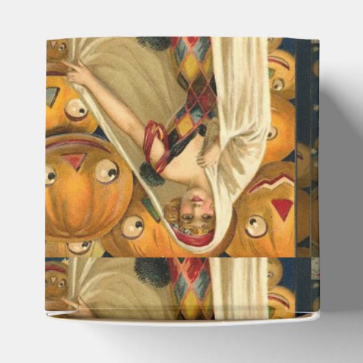 アンティークハロウィーンハロウィーンのカボチャのちょうちん フェイバーボックス (上部)