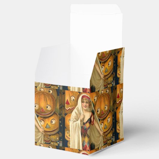 アンティークハロウィーンハロウィーンのカボチャのちょうちん フェイバーボックス (オープン)