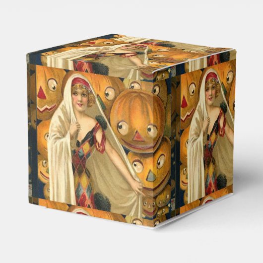 アンティークハロウィーンハロウィーンのカボチャのちょうちん フェイバーボックス (裏面サイド)