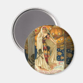 アンティークハロウィーンハロウィーンのカボチャのちょうちん マグネット (正面/裏面)