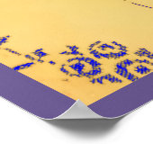 アンティークハンガリーのウォールクロスデザイン ポスター (角)