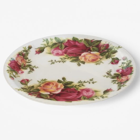 アンティークハンドリ色彩の鮮やかモージュ中国 ペーパープレート (アングル)