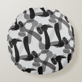 アンティークハンマーマンケーブ ラウンドクッション