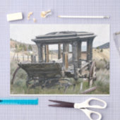 アンティークハーストウエスタンシーンデクページ紙 薄葉紙 (クラフト)