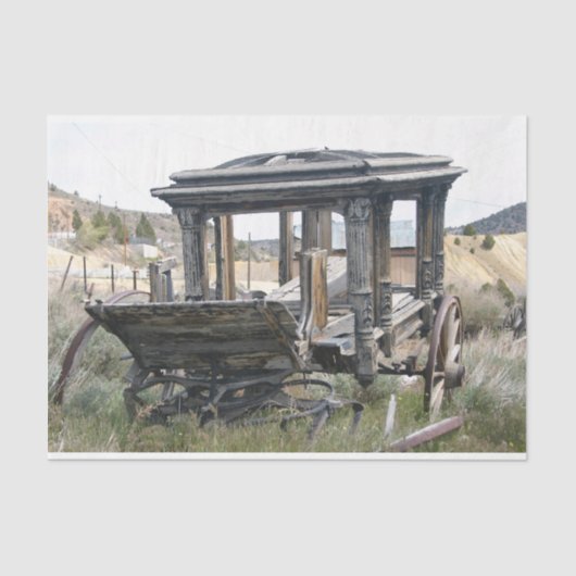 アンティークハーストウエスタンシーンデクページ紙 薄葉紙 (正面)