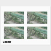 アンティークハーブ写真 長方形シール (シート)