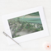 アンティークハーブ写真 長方形シール (封筒)