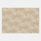 アンティークバイオリンミュージカル楽器パターンフラット ラッピングペーパーシート (正面2)