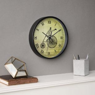 アンティークバイクウォールクロック 壁時計