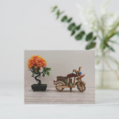 アンティークバイク 🏍️ シーズンポストカード (スタンド正面)