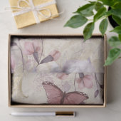 アンティークバタフライヴィンテージエフェメラデクページ 薄葉紙 (ギフト)