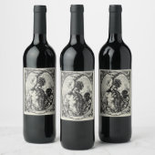 アンティークバッカスワインラベルテンプレート ワインラベル (ボトル)