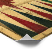 アンティークバックガンモンゲームボードバイイーサンハーパー ポスター (角)